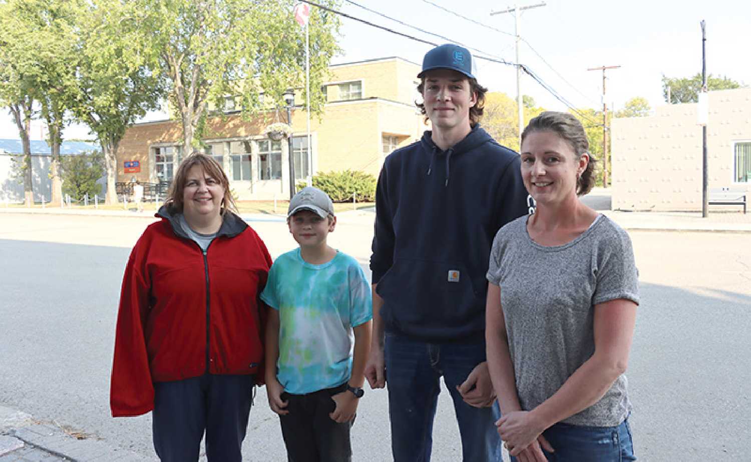 Moosomin’s 4-H Multi Club members (left) May and Lincoln Swanson, along with Kale and Trudi Holmstrom spoke about the group’s interest for various program initiatives, such as sewing, public speaking, archery and more.